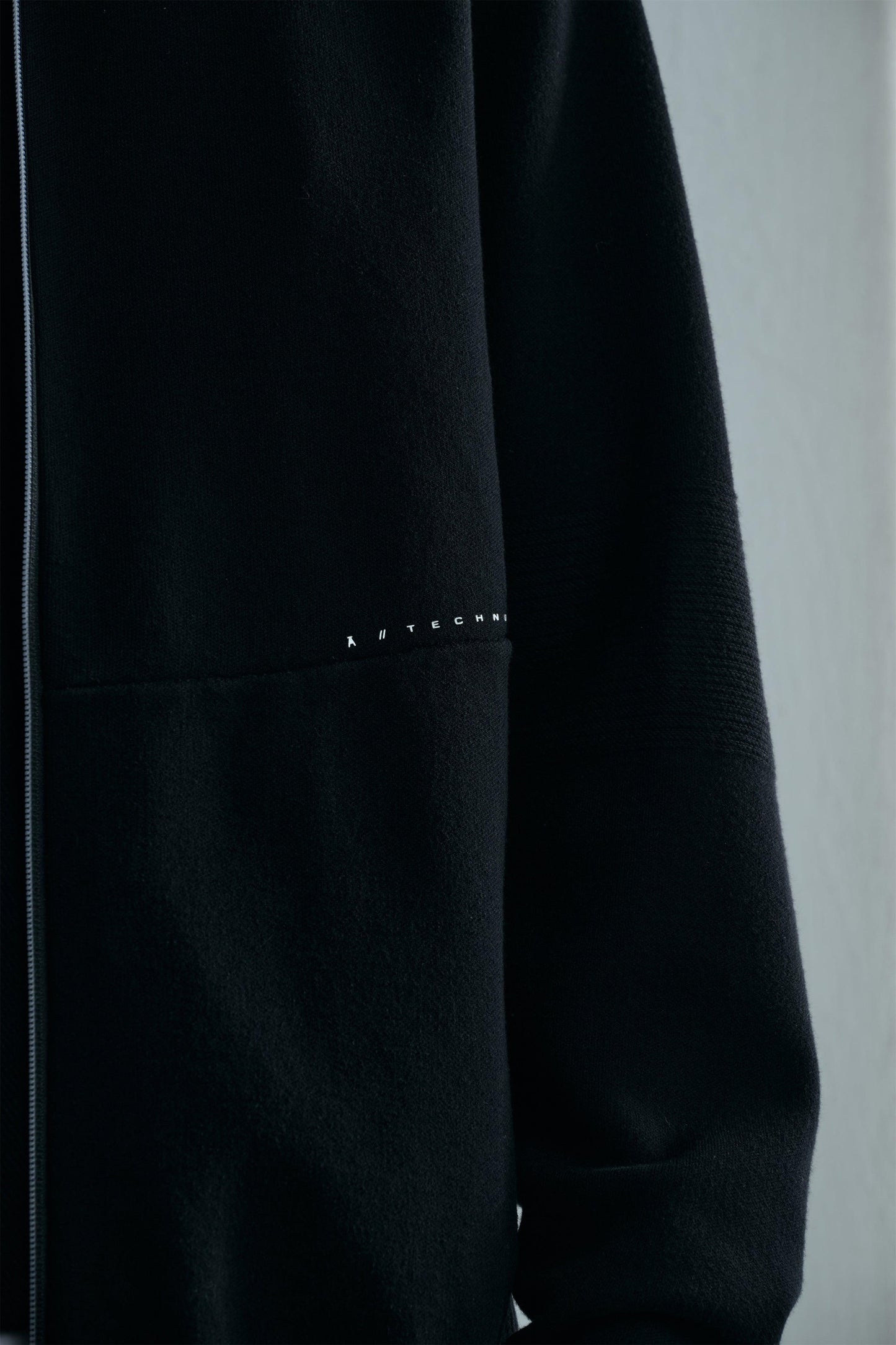 Men's Black Zipper Jacket - Regular Fit Polyester Winter Jacket with Stand Collar and Long Sleeves 6