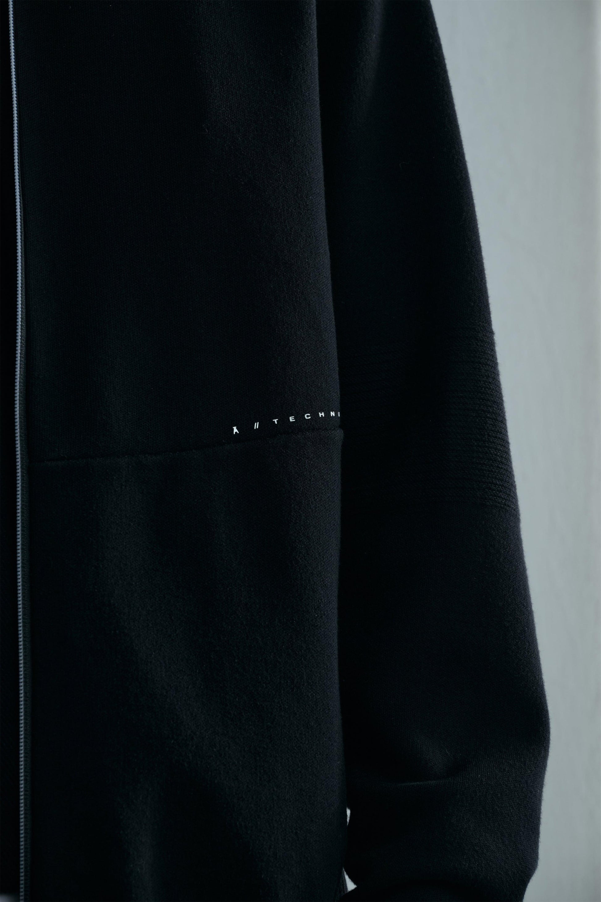 Men's Black Zipper Jacket - Regular Fit Polyester Winter Jacket with Stand Collar and Long Sleeves 6